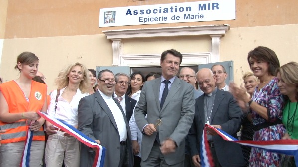 Inauguration de l'épicerie sociale de Marie